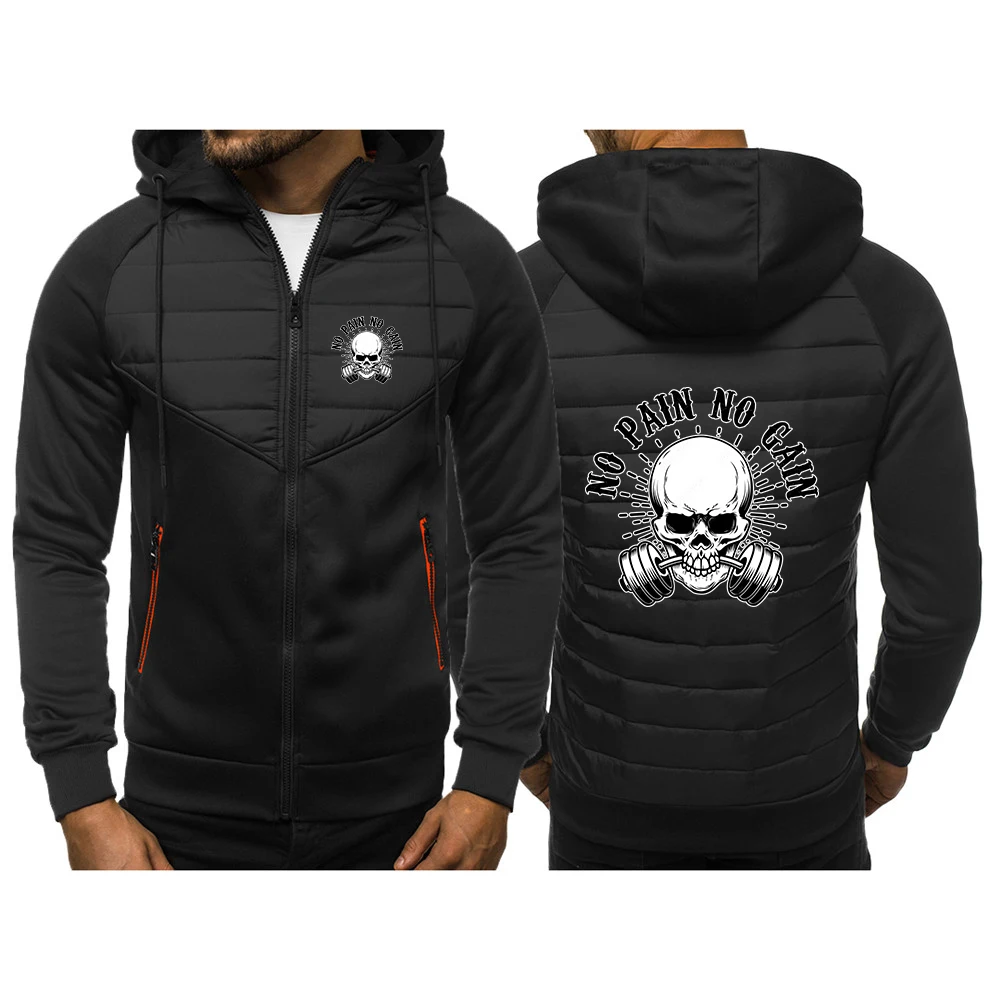 Cotton Padded Slim Fit Mens Hoodie Jacket