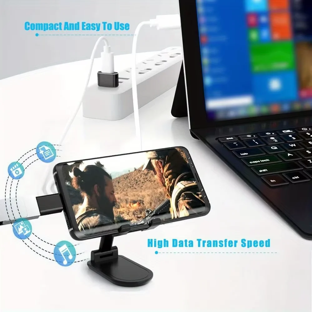4개 USB to USB C 어댑터 세트, USB C to USB 3.0 OTG 및 마이크로 USB to USB C (맥북 프로, 삼성 갤럭시 노트북 등)