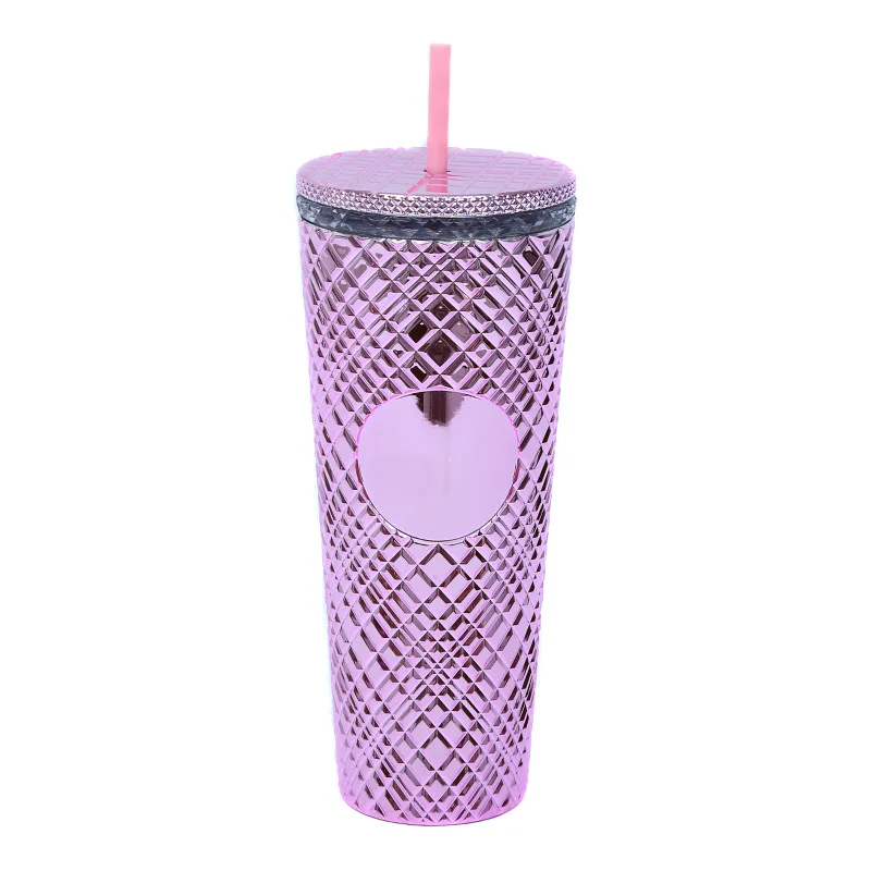 Starbucks China Purple Starry Summer Night Plastic Studded Tumbler