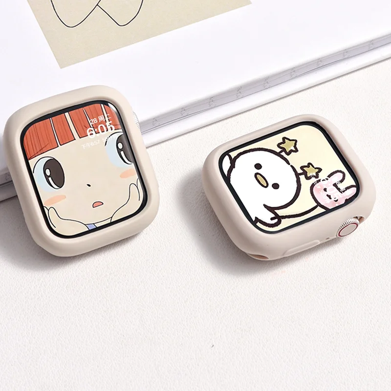 Premium Silicone Watch Case Bumper Protector Cover - Universal Fit for Various Sizes and Series