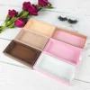 Wholesale Eyelashes Box Package Chololate Boxes  Packaging Print Logo Faux Cils Mink Eyelashes Magnetic Drawer Case Bulk Vendors 1