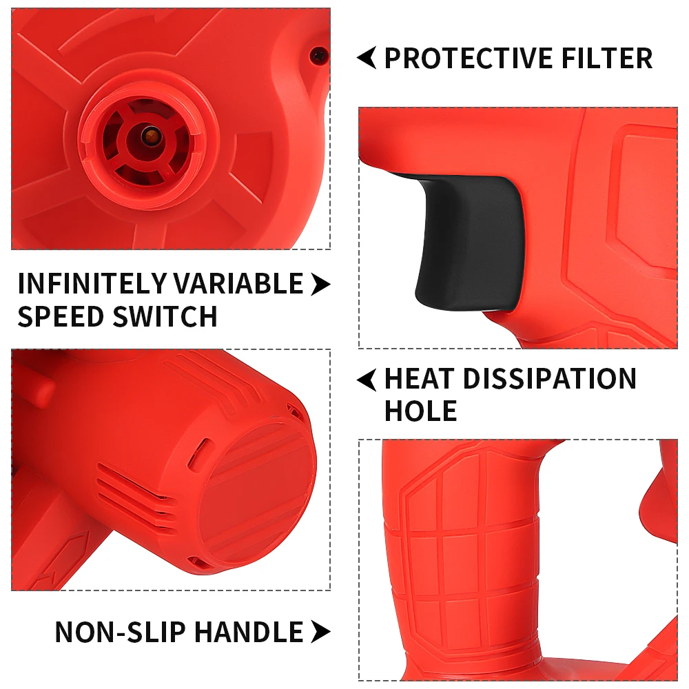 Rechargeable Blower for Makita 18V Battery Cordless Air Dust Vacuum Computer Cleaner Electric Power Tools with Li-ion Battery 5