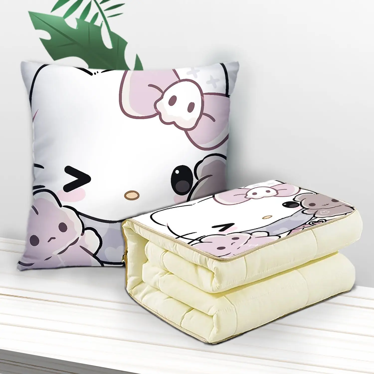thumbnail image 1 of Nueva colcha de almohada de dibujos animados de Sanrio para la oficina, la pausa del almuerzo, el uso en el automóvil, colcha de almohada 2 en 1, colcha multifuncional para aire acondicionado, 1 of 5
