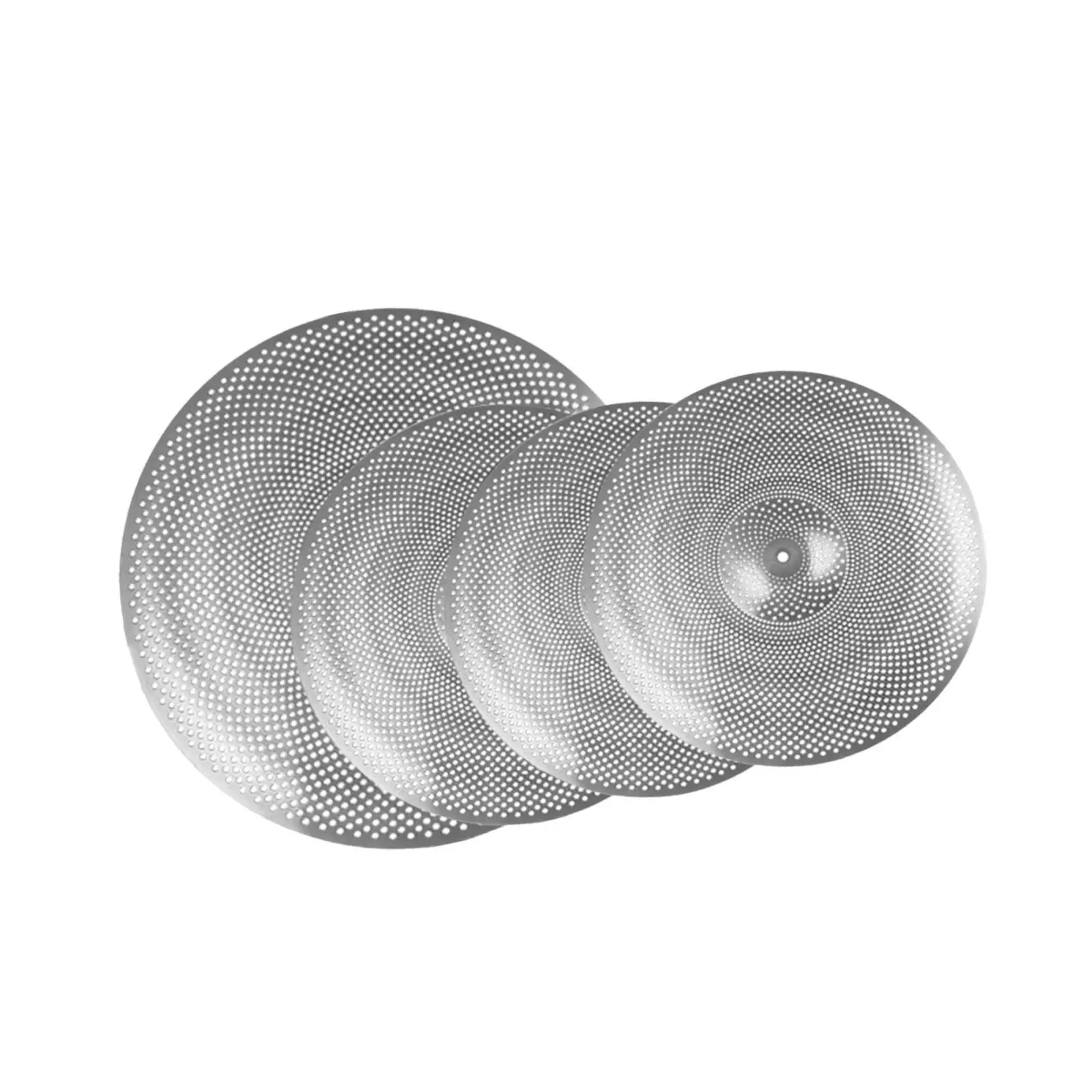 4 Pieces Drum Cymbals Mute Cymbals Alloy Replacement Percussion Accessories Music Room Sturdy Stage Drummer Practice