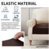 PU Leather Waterproof Sofa Seat Cushion Cover Elastic Chair Settee Seats Furniture Protector For Home Living Room Pets Kids 4