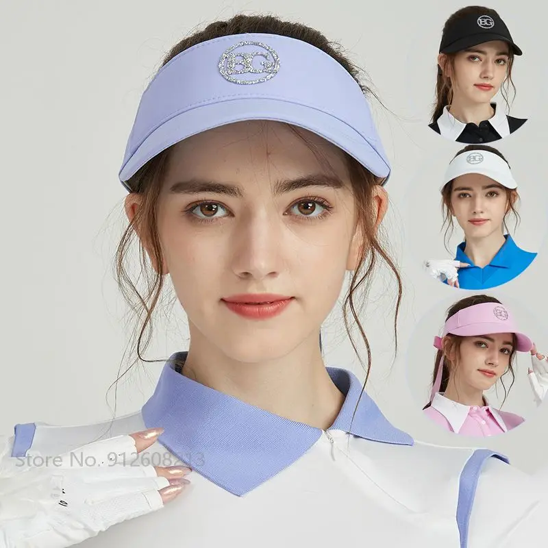 Blktee New Women Sports Golf Empty Top Hat Anti UV Sunscreen Peaked Cap
