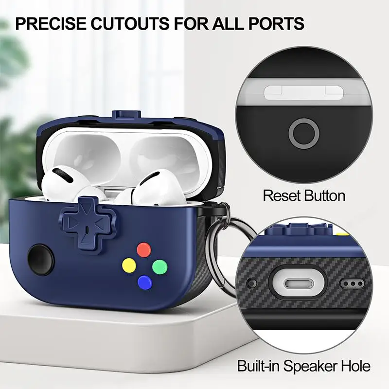 

New For Airpods Pro 2023 USB C Case Gamepad Gameboy Earphone Cover For AirPods Pro2 3 2 1 3rd Cases Fundas 3D Silicone Shell