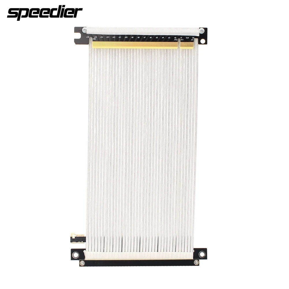 Dupla Reversa Pcie Riser Cabo 4.0 X16 Pci Express Extensor Flexível Alta Velocidade Gup Riser Cabo para Itx a4 Case - Imagem 3