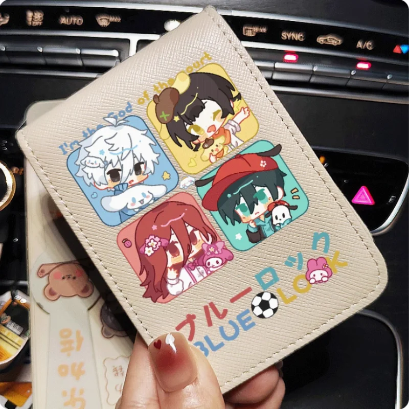 Anime BLUE LOCK Chigiri Hyoma Fashion Wallet PU Purse Card Cash Holder Bag Cosplay Gift B1421