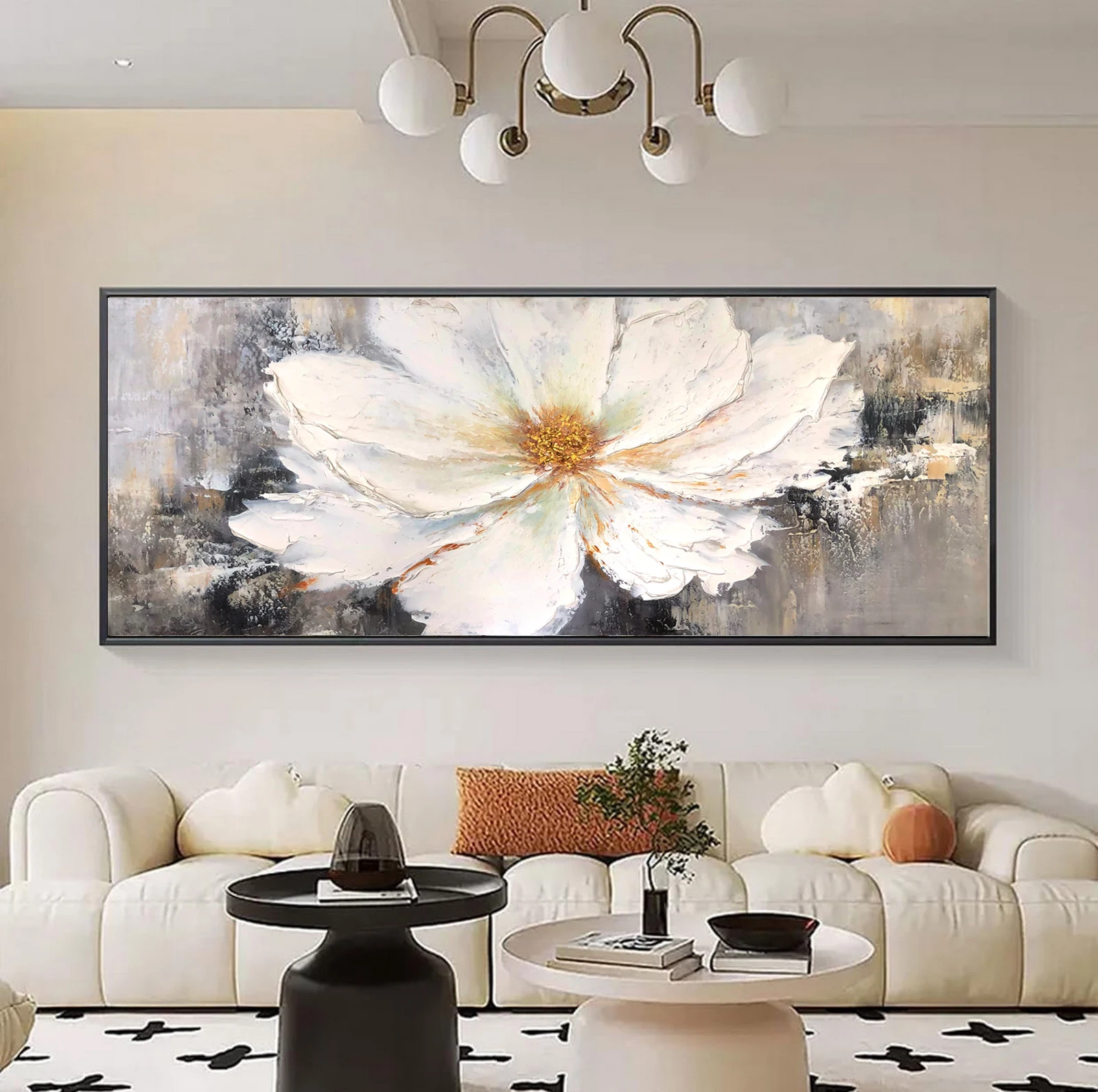 Textured Floral Oil Painting 5