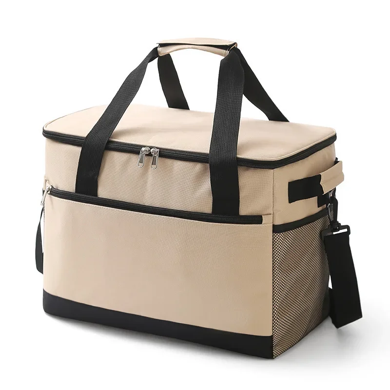 Fashion Large Capacity Leakproof Lunch Cooler Bags for Women Men Outdoor Travel Picnic Thermal Insulation Bag Box