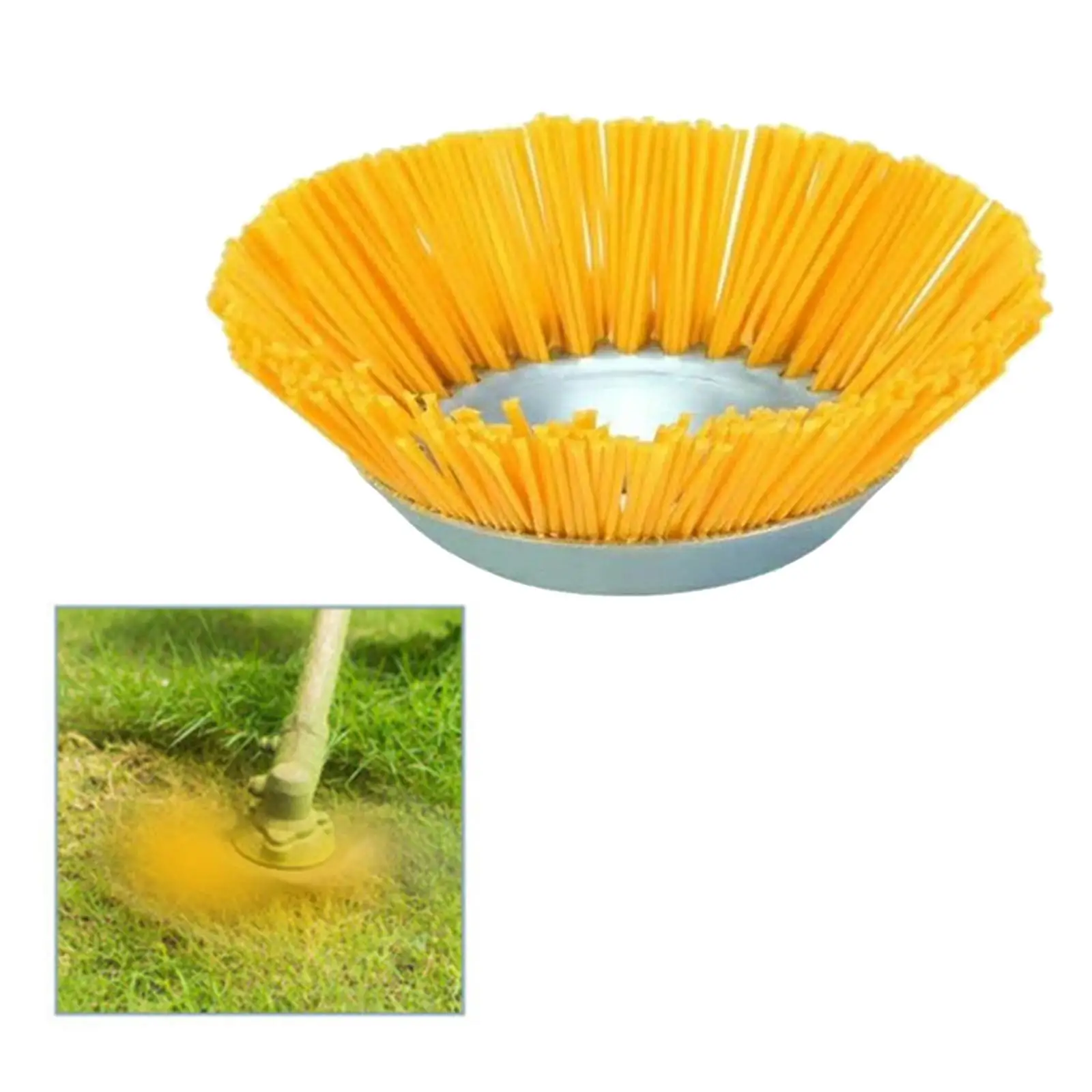 

8 inch Grass Trimmer Head Nylon Wire Brush Efficient Weeding Corners Lawns Sidewalks Replace Parts Access