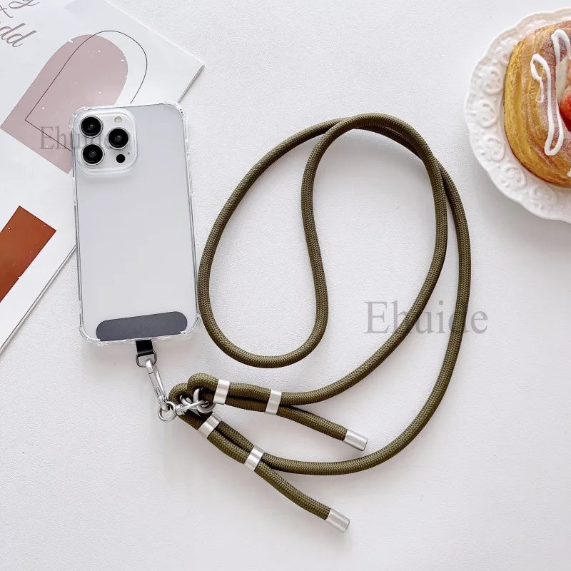 Housse Avec Lanière Pour Xiaomi Redmi Note 11 Pro 5G - Coque Transparente Silicone TPU Et Corde Paracord 1.5m (Noir)