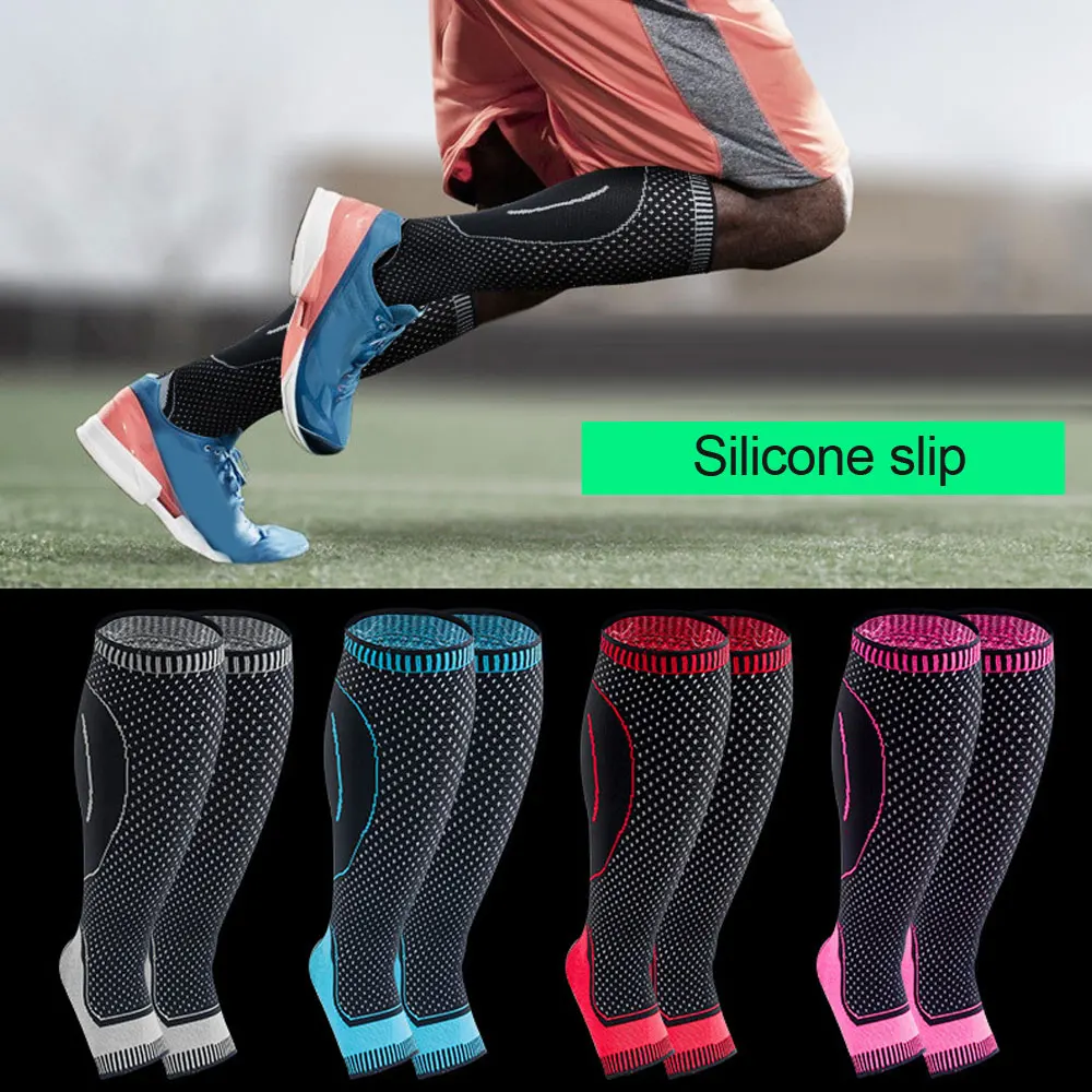 Women Men Compression Calf Sleeve Support Suitable For Running Basketball Protection Calf Ankle Socks Open Toe Socks 1Pcs leg compression sleeves