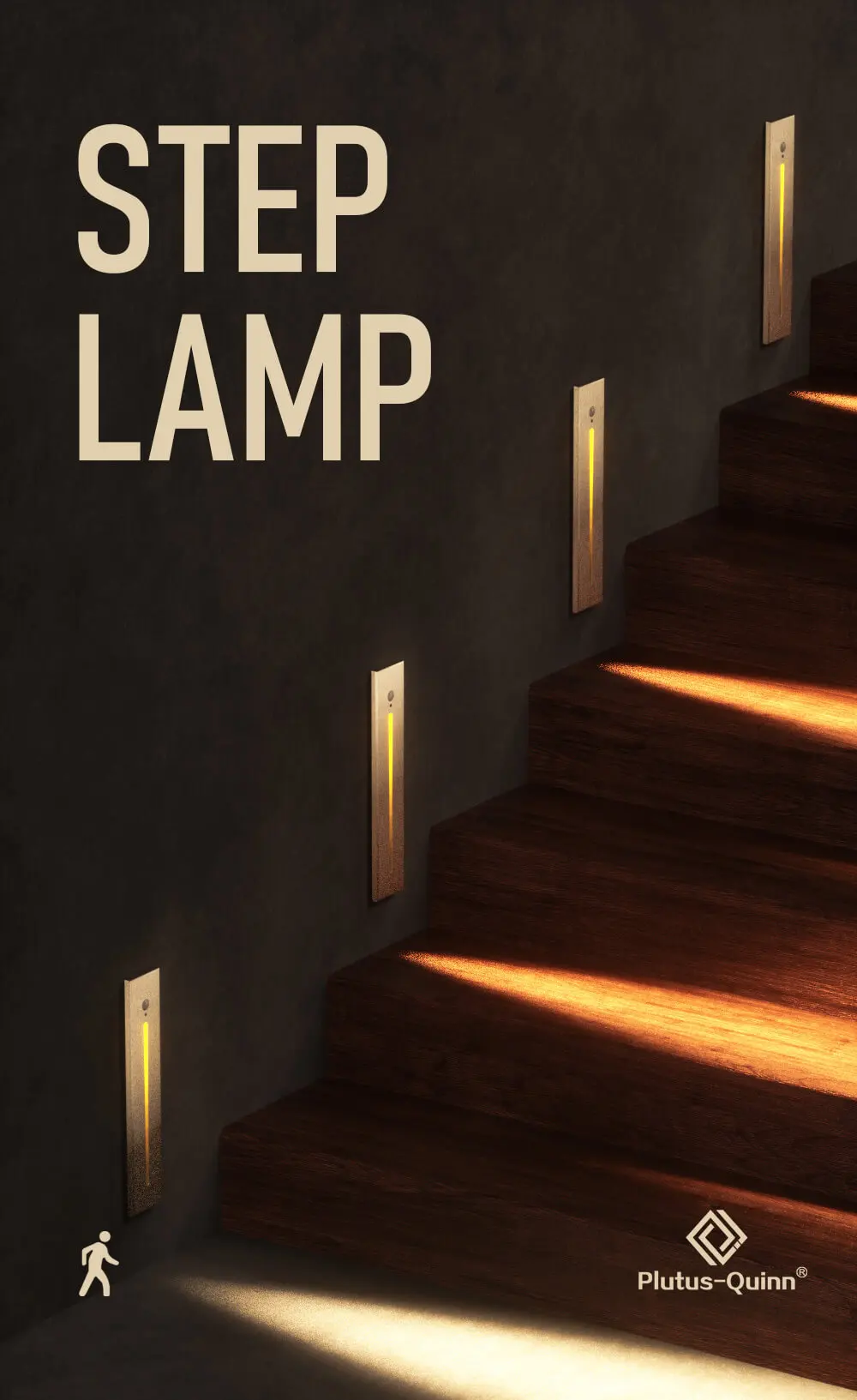 plug in wall lamp LED Sconce Indoor Motion Sensor Wall Lamp Outdoor Waterproof Step Lights Aluminum Vertical Stair Lamp Decor for Home Stairways gold wall lights
