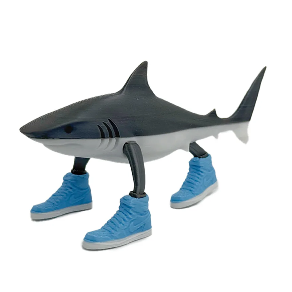 Hot Tungtung Sahur Tralalelo Tralala Shark Shimpanzini Bananini Anime Action Figure Collectible Model Garage Kit Toys Gift - Bilde 2