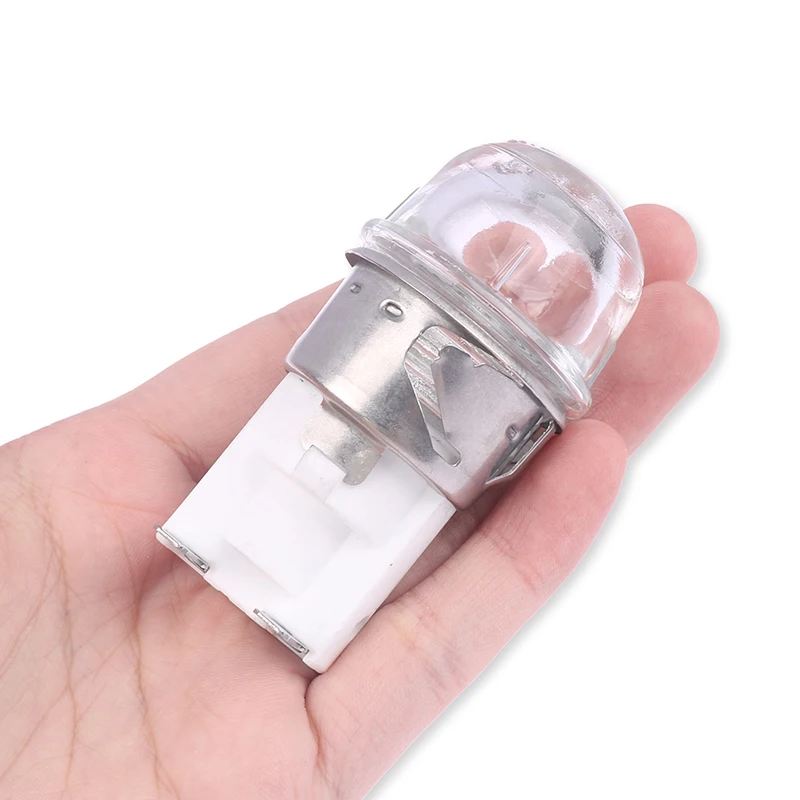 

Microwave Lamp Oven Light Bulb W/ Base 25W Voltage 110V / 250V Flat Head Tempered Glass Heat Temp Resistant 500℃ 8*4cm Replace