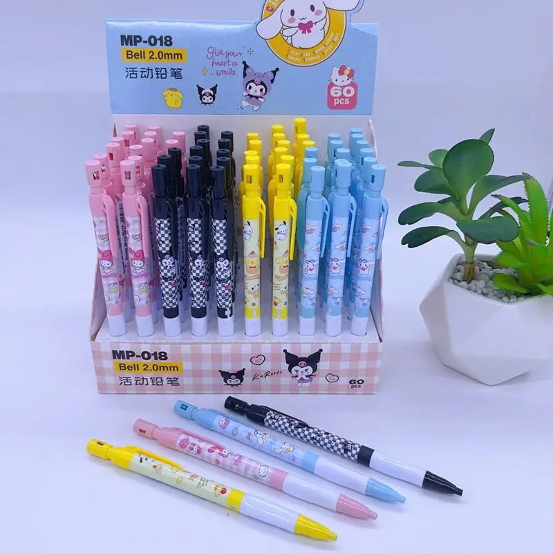 

Новинка 60 шт./коробка Sanrio мультяшный толщиной 2,0 мм карандаш для активного отдыха студенты приносят свои собственные Точилки автоматический карандаш оптовая продажа