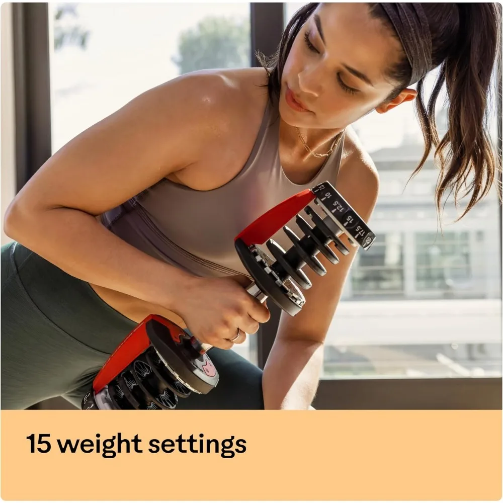 Choose Tech 552 adjustable dumbbells, ST 552 dumbbells (paired), black, .Version 2, alloy steel, adjustable weight, dumbbell