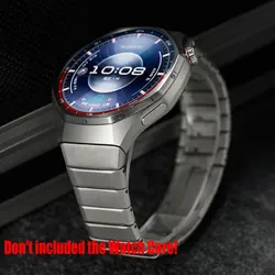 Premium Titanium Strap Bracelet for 46mm Smartwatch - Sleek and Durable Watchband Accessory (Silver)