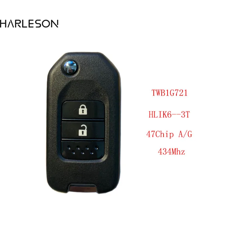 Оригинальный чип PCB2/3 кнопочный 434 МГц A/G ID47 для Honda Civic Accord City CR-V Jazz XR-V Vezel HR-V FRV