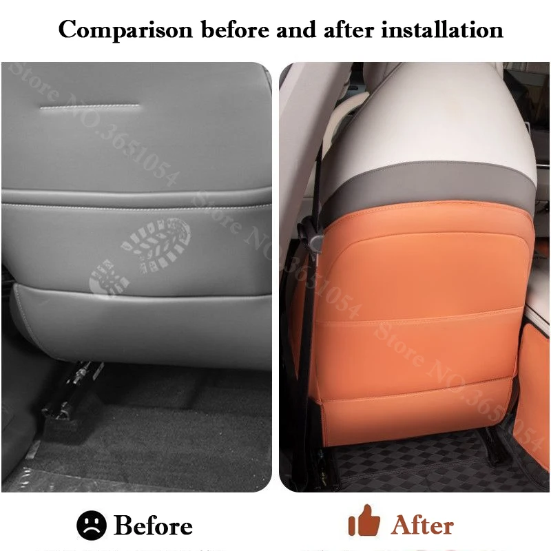차량 시트 뒷좌석 안티킥 패드 팔걸이 박스 뒷좌석 오염 방지 매트 쿠션 보호대 액세서리 (장안 딥알 L07 2024 2025 2026 용)