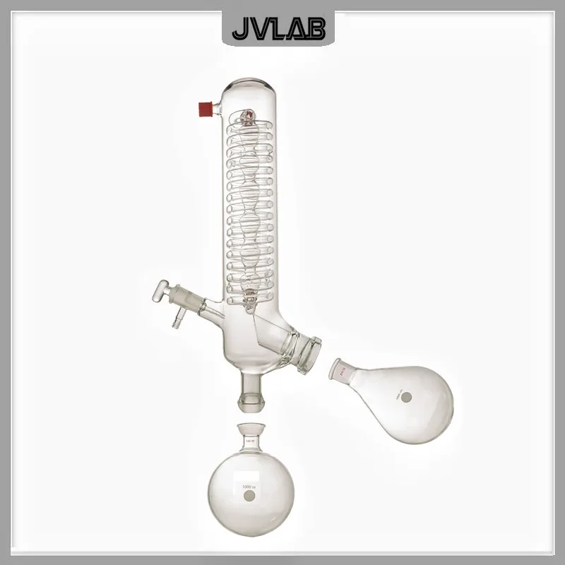 Rotary Evaporator With Set Of Glassware Vertical 1L & Heating Bath 5L Laboratory Distiller Machine Condenser (1700cm2) RE100-Pro