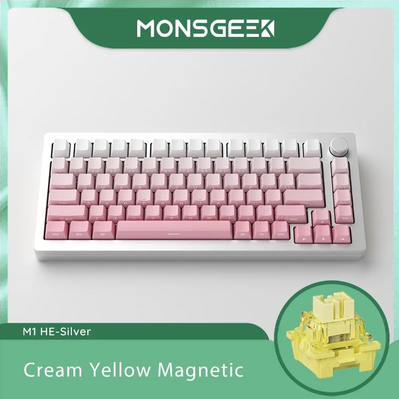Akko-メカニカルキーボードMONSGEEK-M1W HE-SP,磁気スイッチ,75% rgb 