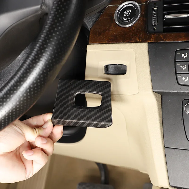 

ABS Central Control Keyhole Frame Panel Sticker Trim For BMW 3 Series E90 LHD 2005-2012 Car Interior Accessories