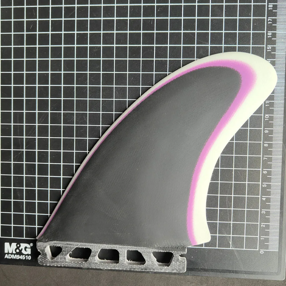 New Three Patchwork Color FUTURE 2+1 Fiberglass Surfboard Propeller Fins Foreign Trade Single Tail Goods In Kind With Logo 4