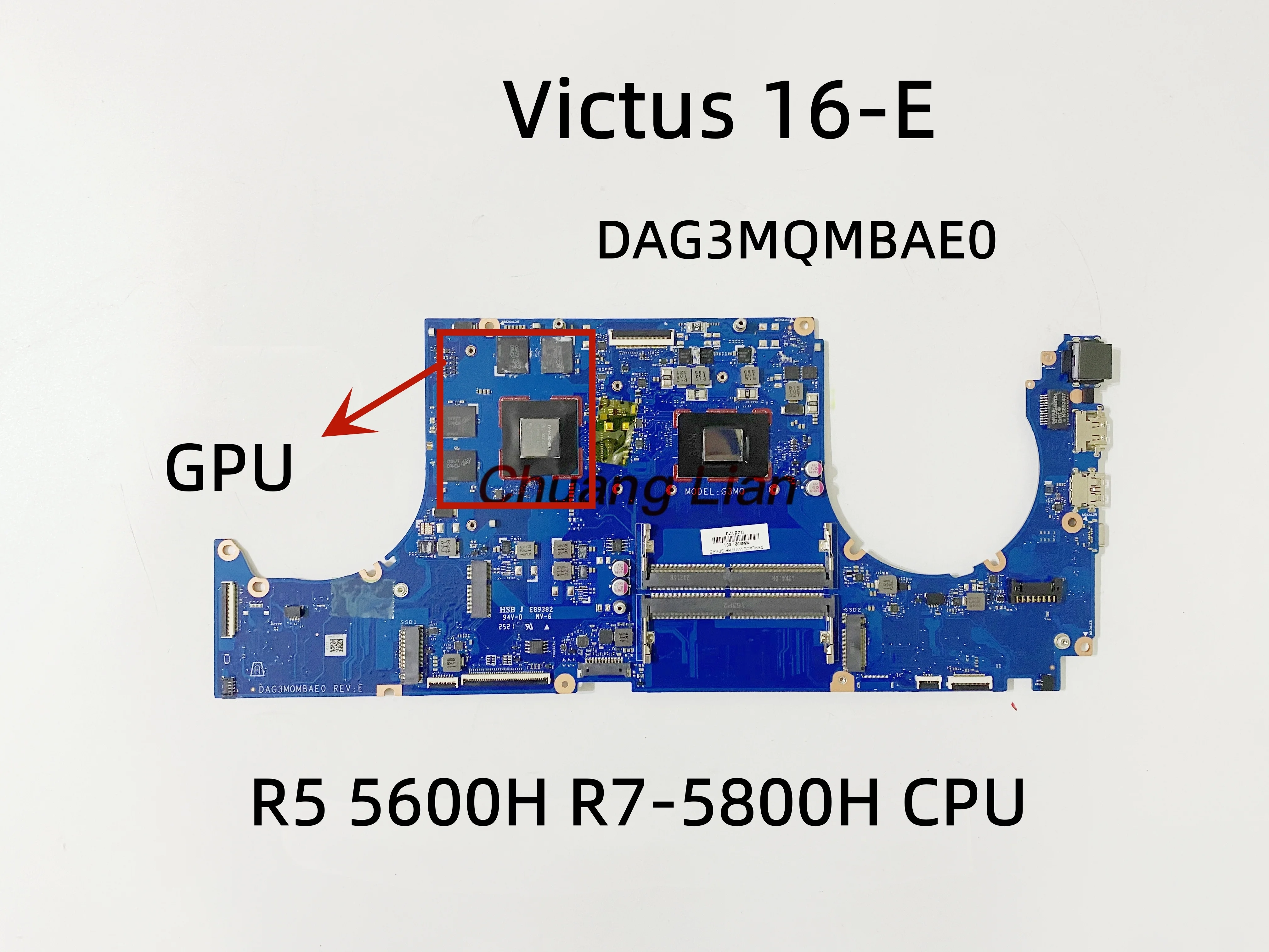 DAG3MQMBAE0ForHPVictus16ELaptopMotherboardWithR55600HR7
