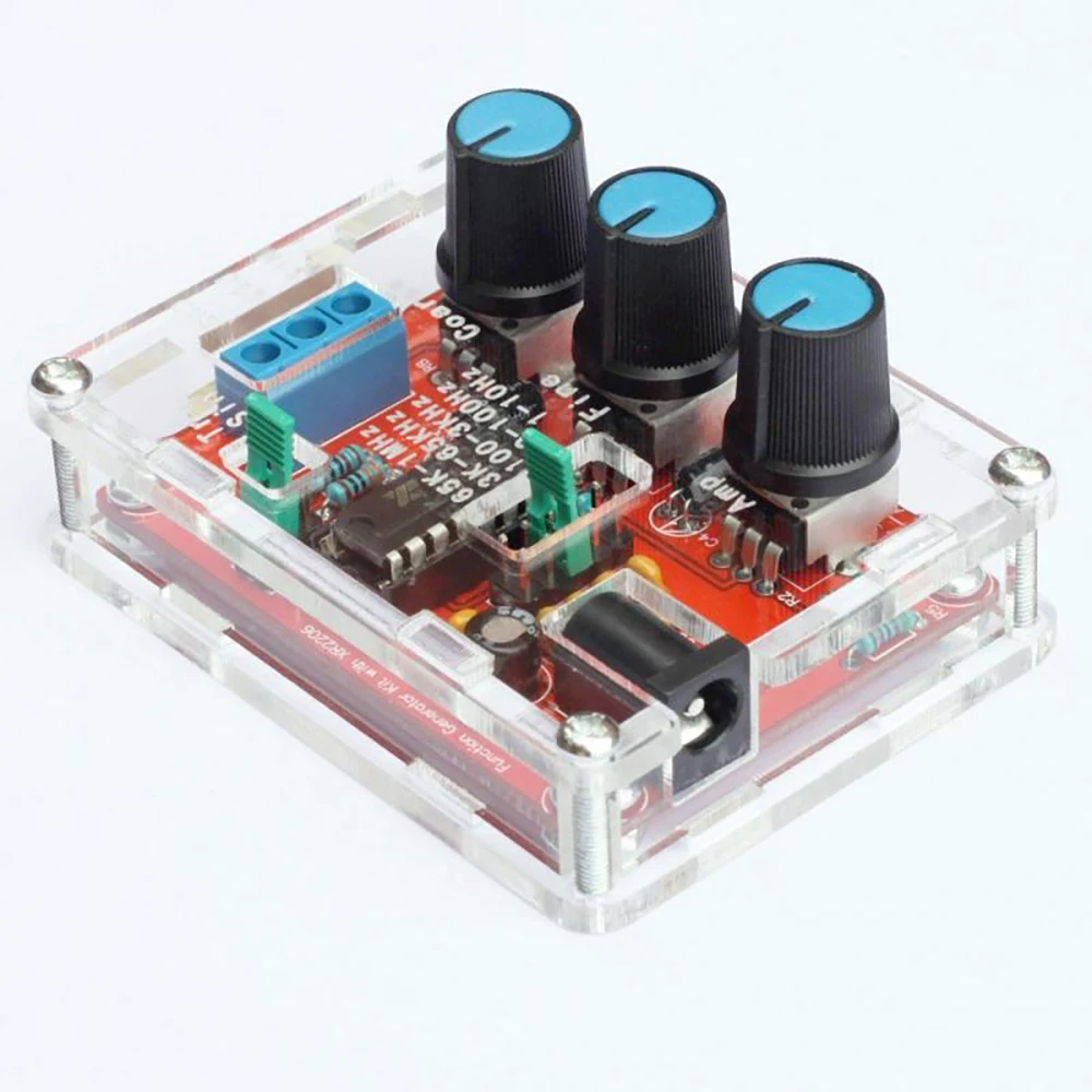 XR2206 Function Signal Generator DIY Kit 1Hz-1MHz High-resolution Sine/Triangle/ Square Wave DC 9-12V Signal Generator Module 6