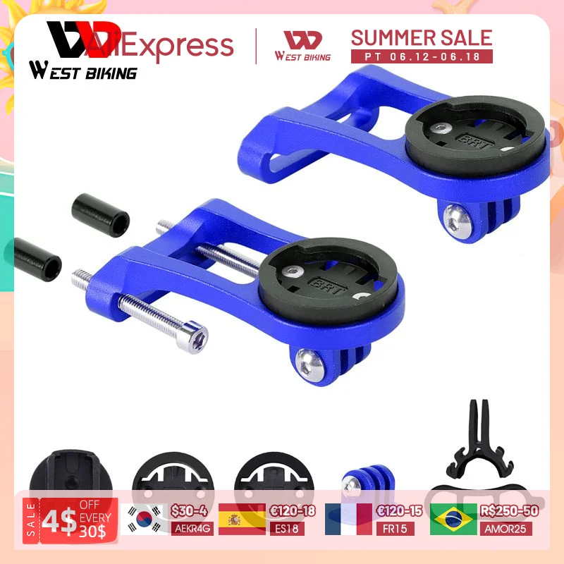 WEST BIKING Bike Computer Mount Holder Out Front Bicycle Mount For