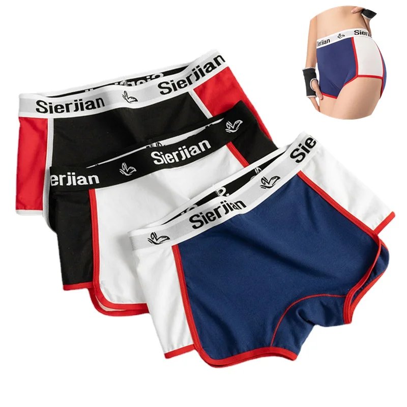 

Panties for Women Cotton Shorts Female Underpants Sports Underwear Women Fitness Safety Short Pants Culotte Femme 1/3 Piece