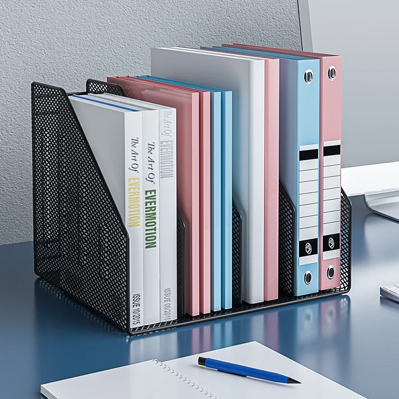 

Metal File Shelf, Desk, Bookshelf File Frame, Desktop Folder, Storage Box, Office Supplies, Complete Information