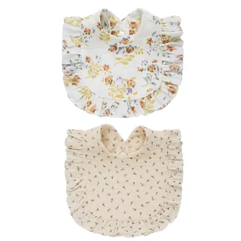 2pcs Cotton Bibs 6