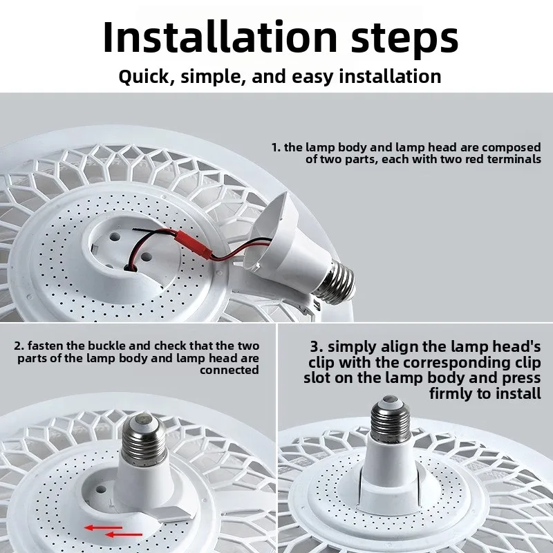 Silent Ceiling Fan with Light Remote Control, LED Household All-in-One Fan Light for Living Room Indoor Lighting, Energy