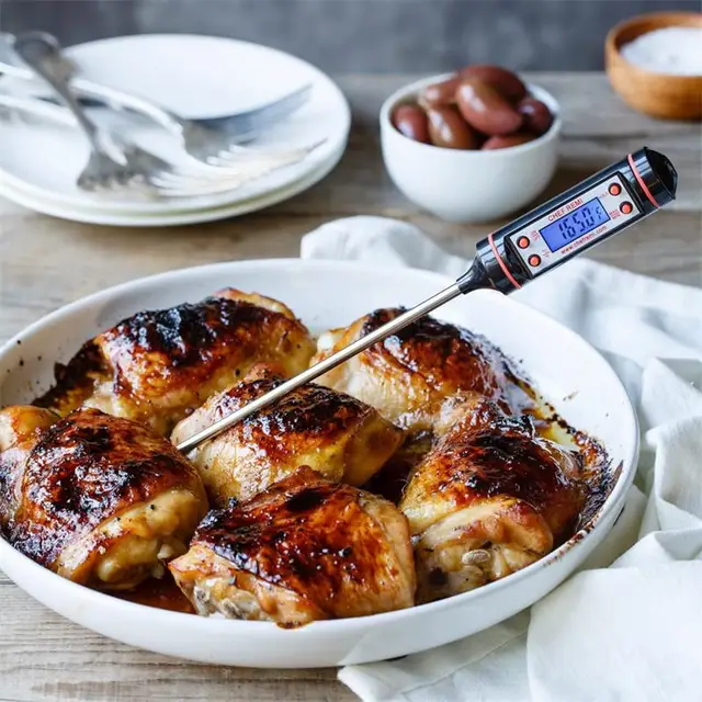 Hőmérséklet -Mérőmérő Szerszám Új Húshőmérő Konyha Digitális Főzési Élelmiszer Szonda Elektronikus Bbq Szerszámok