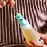 Distributeur d'huile de barbecue en Silicone avec brosse, ensemble de brosses de qualité alimentaire résistantes aux hautes températures pour la cuisine en plein air, pâtisserie, 1/3 pièces 3