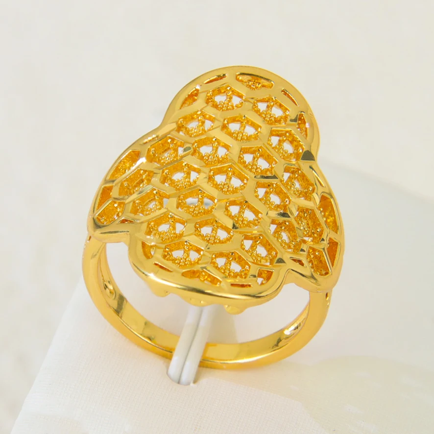 Arabische Vintage-Türkis-Ringe, 21 Karat vergoldet, italienischer Zirkonia, exotische Ringe, Algerien, Damen, Brautparty, Schmuck, Geschenke – Detail 8