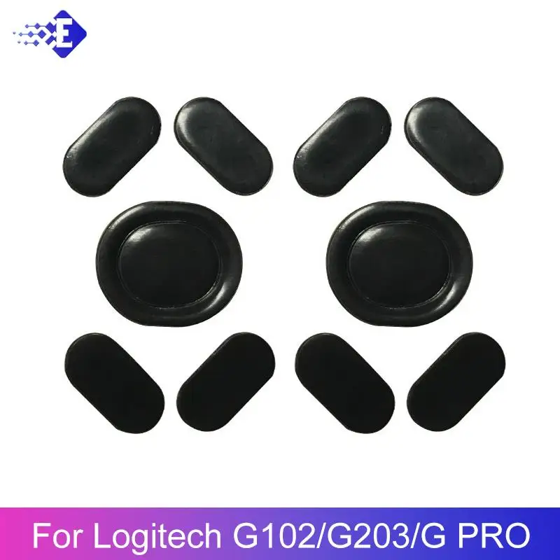 1/2/3 Set 0.6Mm Mouse Piedi Mouse Pattini Sostituzione Per Logitech G102/G203/G Pro Mouse Da Gioco Nero