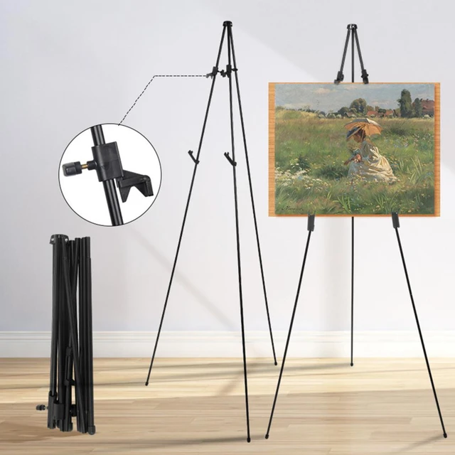 Metal Portable Poster Easel Storage Bag Poster Display Stand Solid  Adjustable Metal Easel Tripod The Party Easel Stand - AliExpress