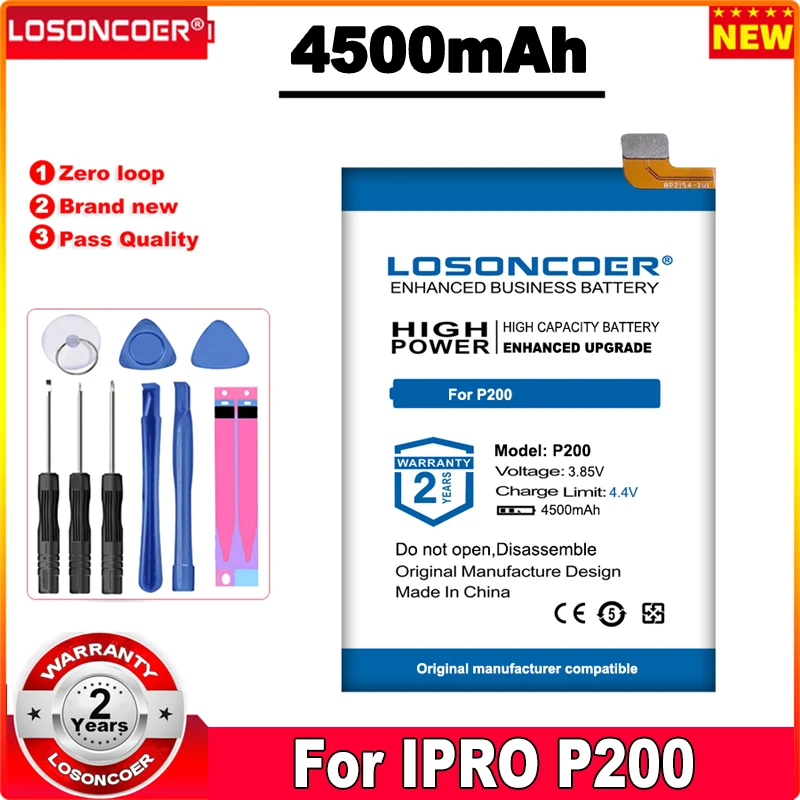 

LOSONCOER 4500mAh аккумулятор для IPRO P200 мобильный телефон