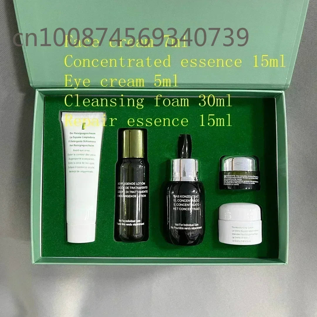 Repair Skin Care Set 5 PCS Eye Cream/Face Cream/Essence Water /Mask/Cleanser Moisturize and lighten fine Travel set bm