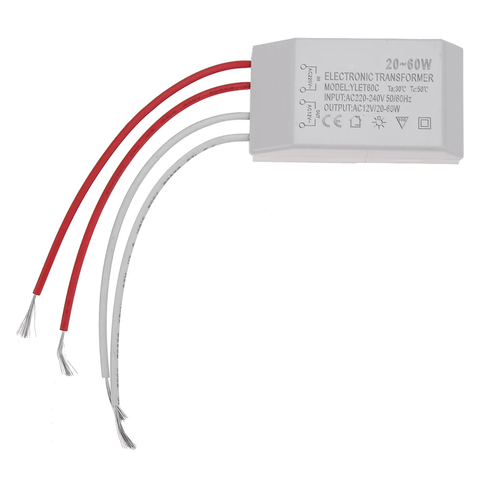 220V to 12V Electronic Transformer Power Supply Adapter