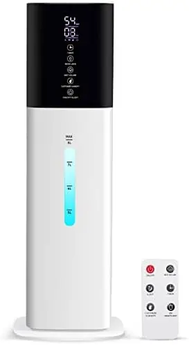 

Large Room Bedroom with 7 Colors Light,Honovos 8L 2.1Gal Quiet Ultrasonic Cool Mist Topfill Humidifier with 360° Nozzle 3 Speed