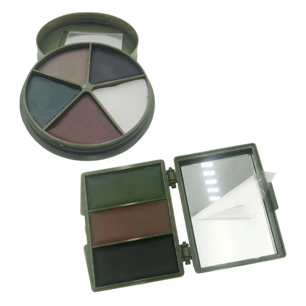 Compact Camouflage Face Paint Mirror Palette Makeup