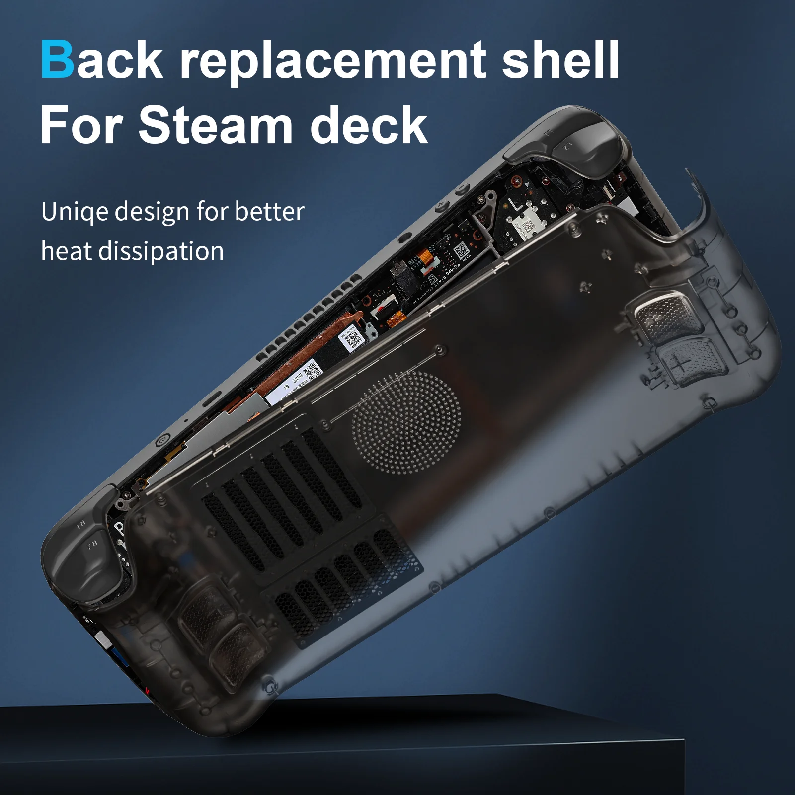 New Arrival Gaming Accessories For Steam Deck Custom Replacement Faceplate Back Plate Housing Shell for Steam Deck LCD Console 3