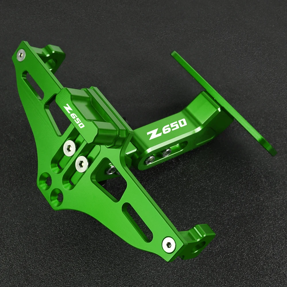 

For KAWASAKI Z650 Z 650 2018 2017-2023 Fender Eliminator Adjustable License Plate Holder Bracket LED License Plate Holder Frame