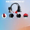 Truck EBS ISO 7638 OBD2 Trailer Diagnostic Adapter Cable for Bosch ,for Autel, for Autocom and Many Other Truck Vehicles 4